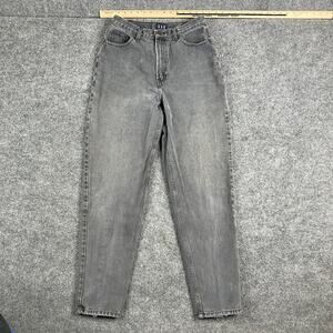 Gap Jeans Womens Size 28 Faded Black High Waisted Tapered Leg Casual Denim 15909